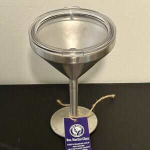 True North Insulated 8 Oz Martini Glass Stainless Steel Double Wall Unbreakable